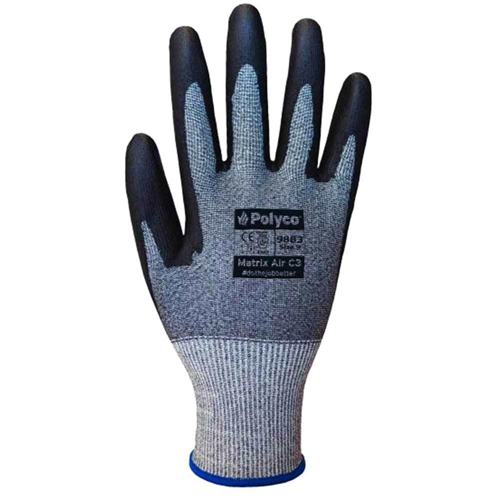 Polyco Ultra Lightweight Matrix Air C3 Gloves Grey L