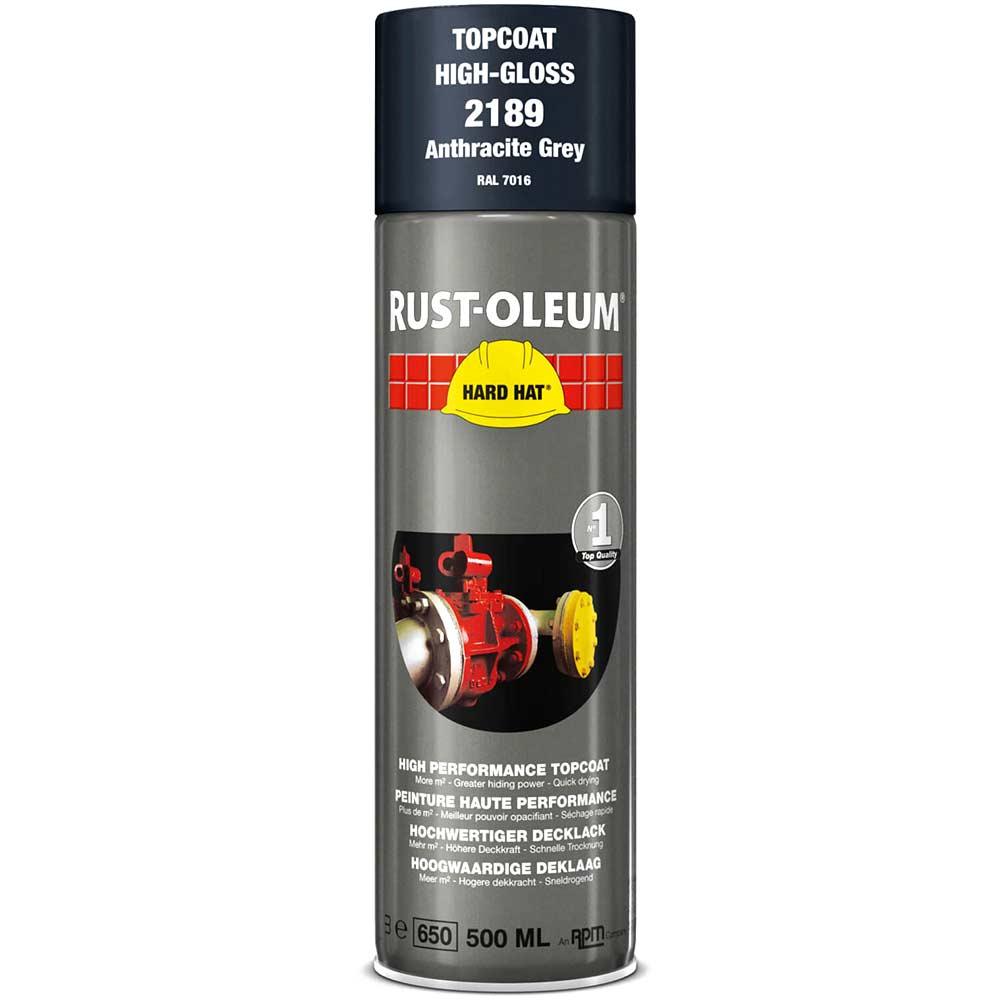 Rust Oleum Hard Hat Metal Spray Paint Anthracite 500ml