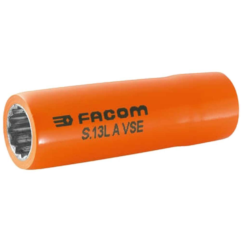 Facom 1/2" Drive 1000v Insulated Bi Hexagon Deep Metric Socket