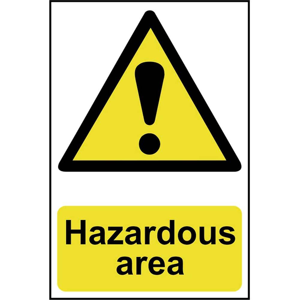 Scan Hazardous Area Sign