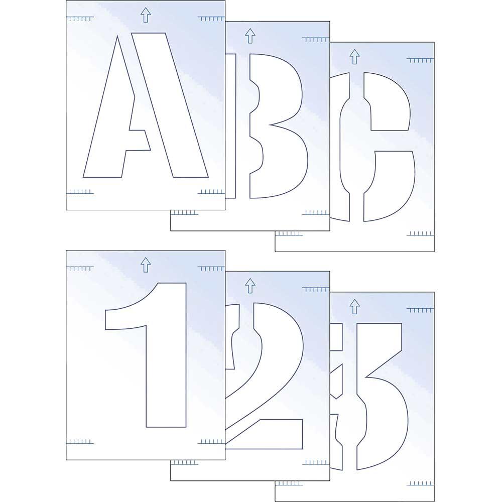 Scan Letter and Number Stencil Kit 100mm