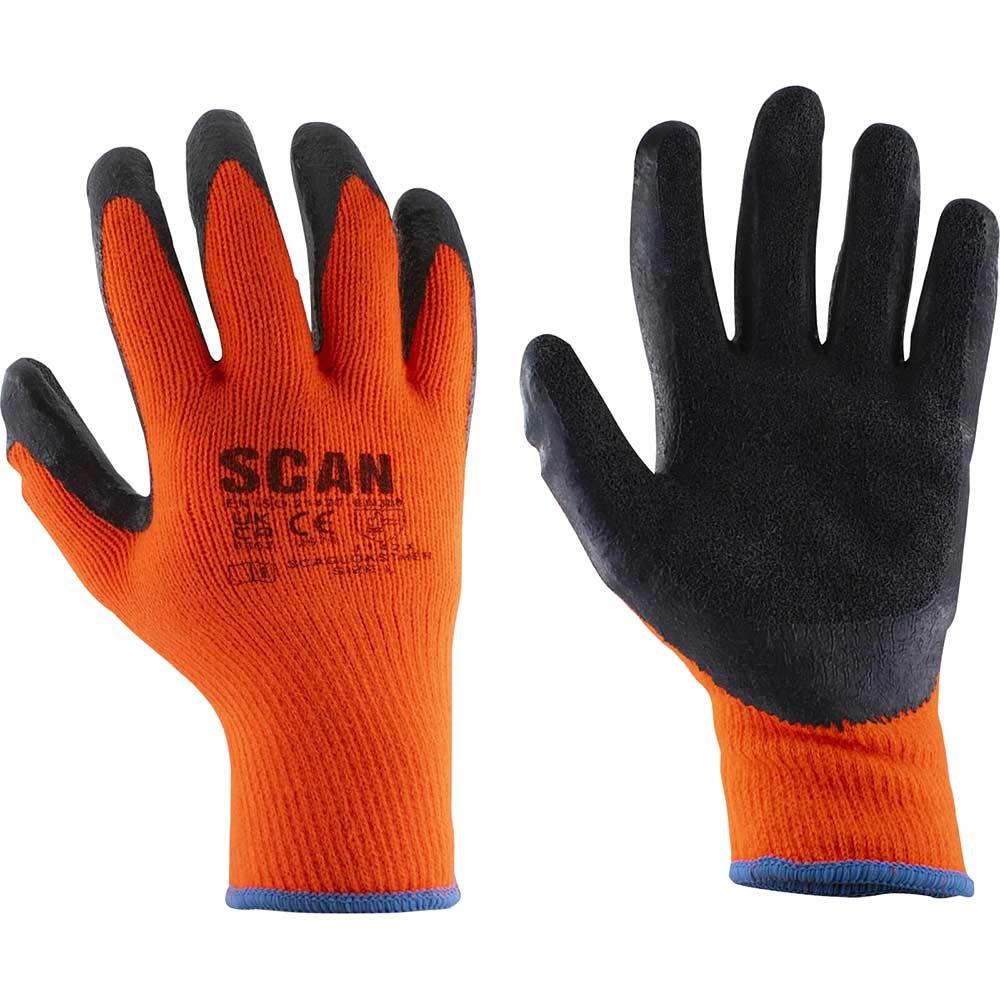 Scan Thermal Latex Coated Glove M Pack of 5