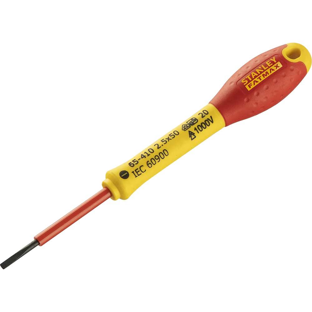 Stanley FatMax Insulated Parallel Slotted Screwdriver 2.5mm 50mm