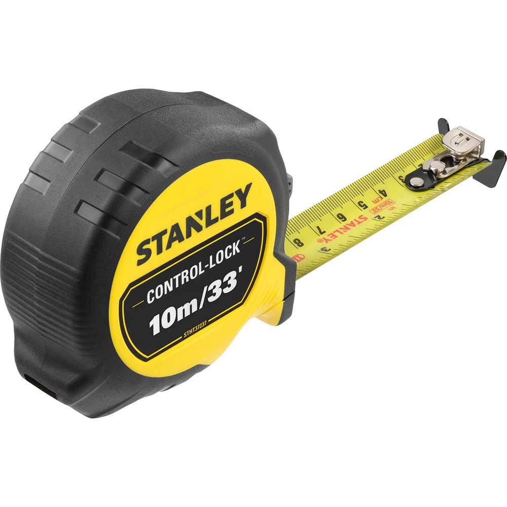 Stanley Control Lock Pocket Tape Measure Imperial & Metric 33ft / 10m 25mm