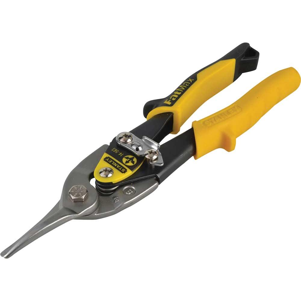 Stanley Aviation Snips and Holster Straight Cut 250mm