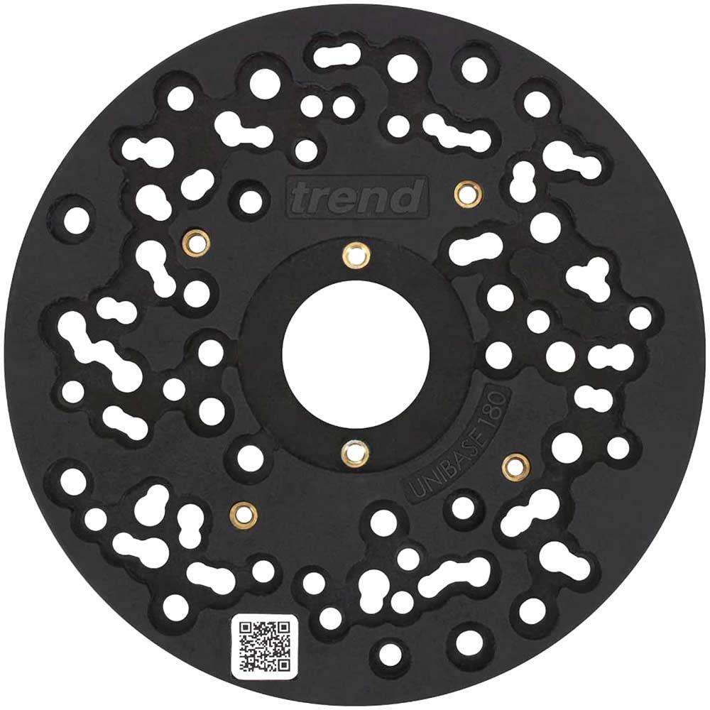Trend UNIBASE/180 Universal Plunge Router Sub-Base 180mm For 1/2" Routers