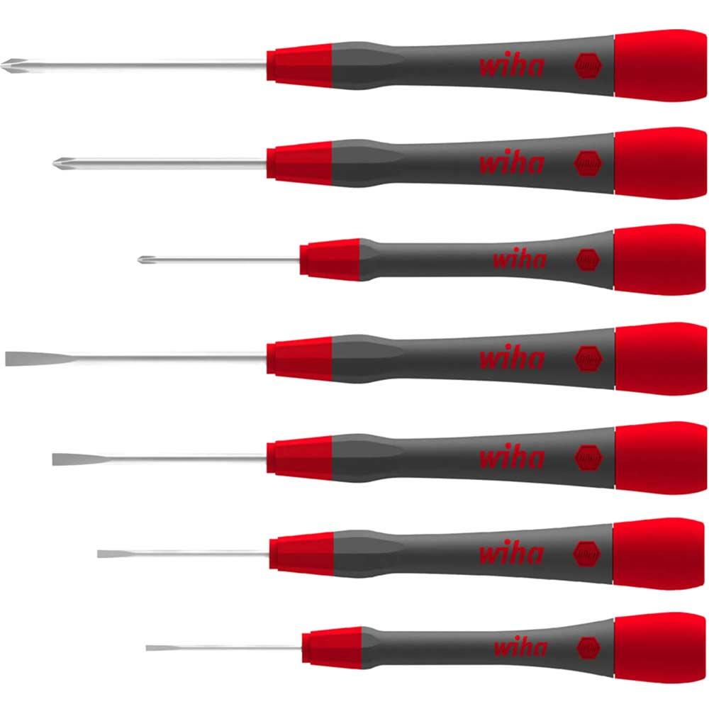 Wiha Picofinish 7 Piece Slotted and Phillips Precision Screwdriver Set