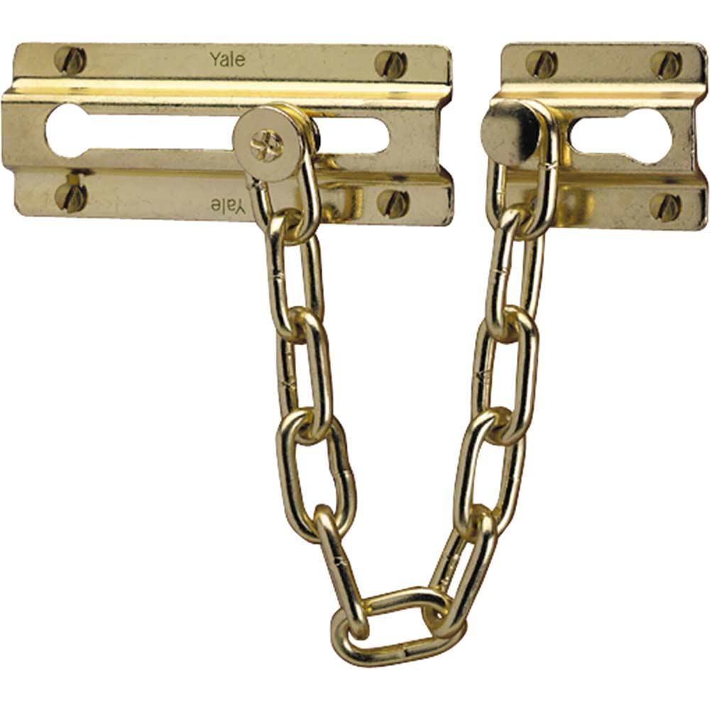 Yale P1037 Door Chain Brass Finish