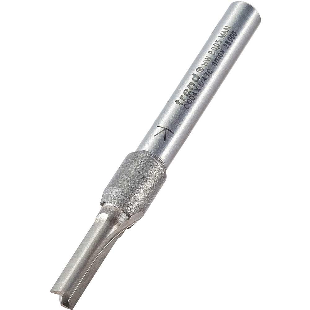 Trend CRAFTPRO Two Flute Straight Router Cutter 5mm 16mm 1/4"