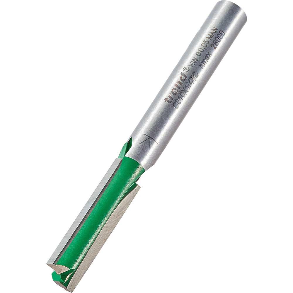 Trend CRAFTPRO Two Flute Straight Router Cutter 7.1mm 25.4mm 1/4"