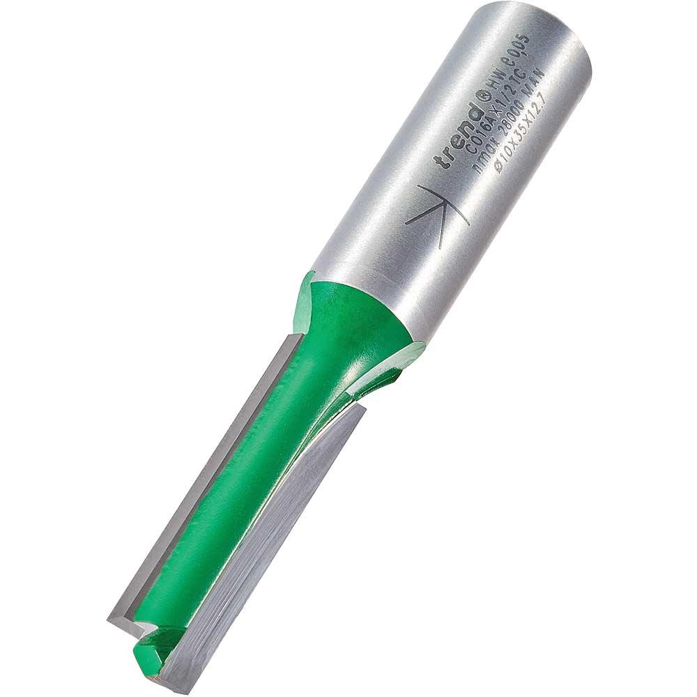 Trend CRAFTPRO Two Flute Straight Router Cutter 10mm 35mm 1/2"