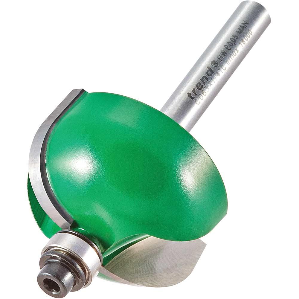 Trend CRAFTPRO Radius Bearing Guided Router Cutter 34.9mm 19.1mm 1/4"