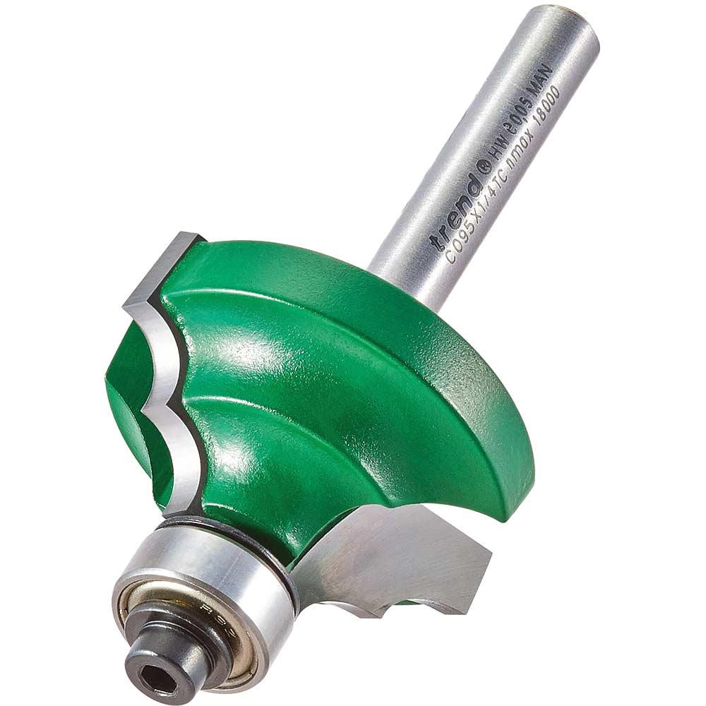 Trend CRAFTPRO Bead Ovolo Router Cutter 5.5mm 17.5mm 1/4"