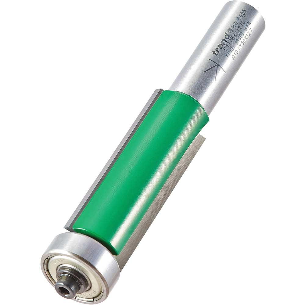 Trend CRAFTPRO Bearing Guided Trimmer Router Cutter 19.1mm 50mm 1/2"
