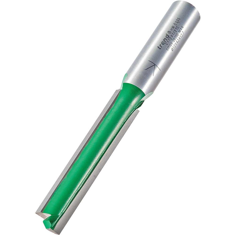Trend CRAFTPRO Two Flute Straight Router Cutter 12mm 62mm 1/2"