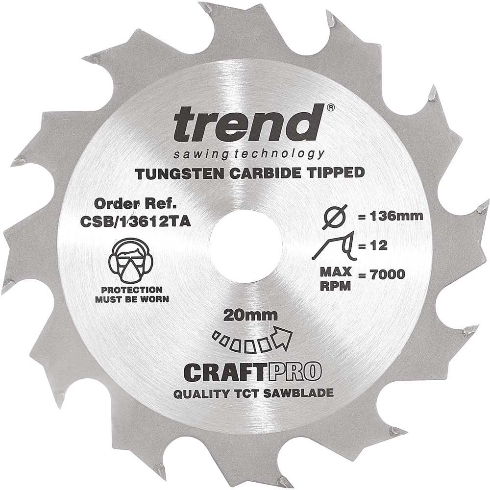 Trend CRAFTPRO Wood Cutting Cordless Saw Blade