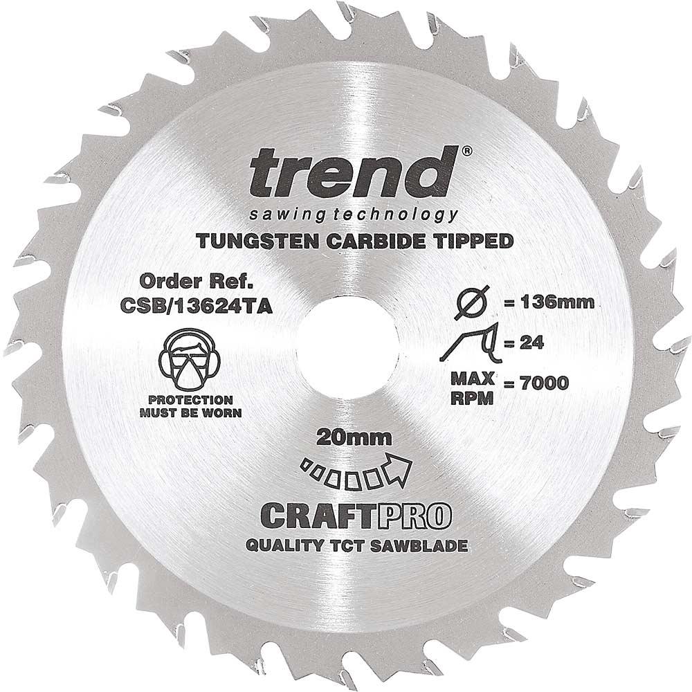 Trend CRAFTPRO Wood Cutting Cordless Saw Blade
