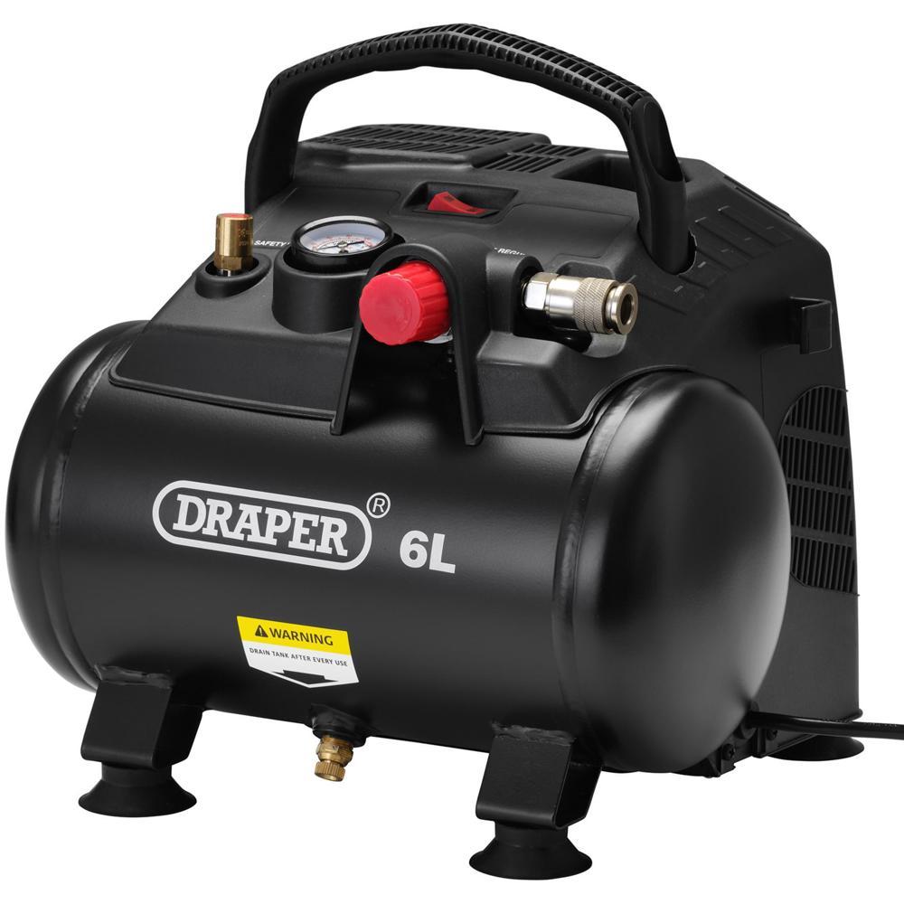 Draper DA6/180 Oil Free Air Compressor 6 Litre 240v