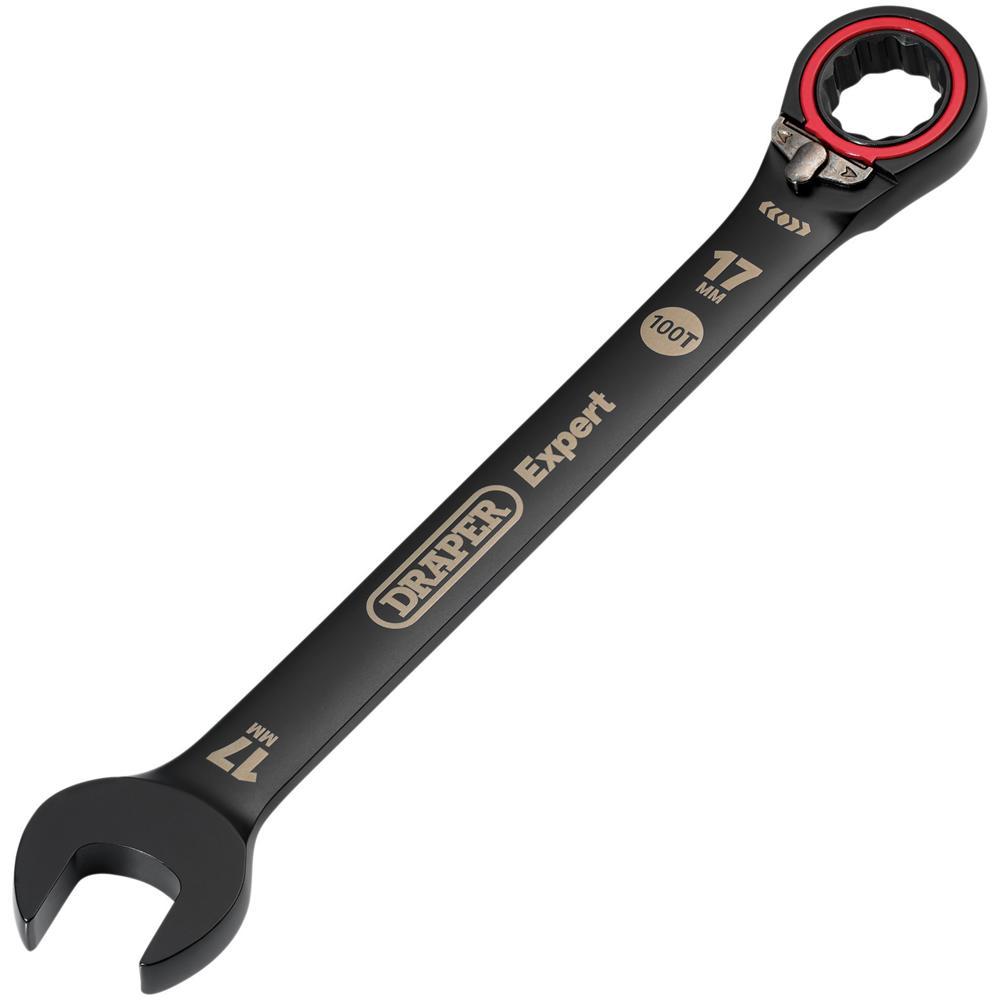 Draper Expert Hi Torq Reversible Ratchet Combination Spanner 17mm
