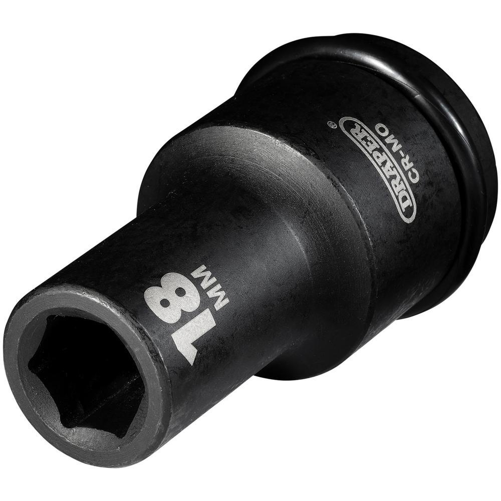 Draper Expert 3/4" Drive Deep Hexagon Impact Socket Metric 3/4" 18mm