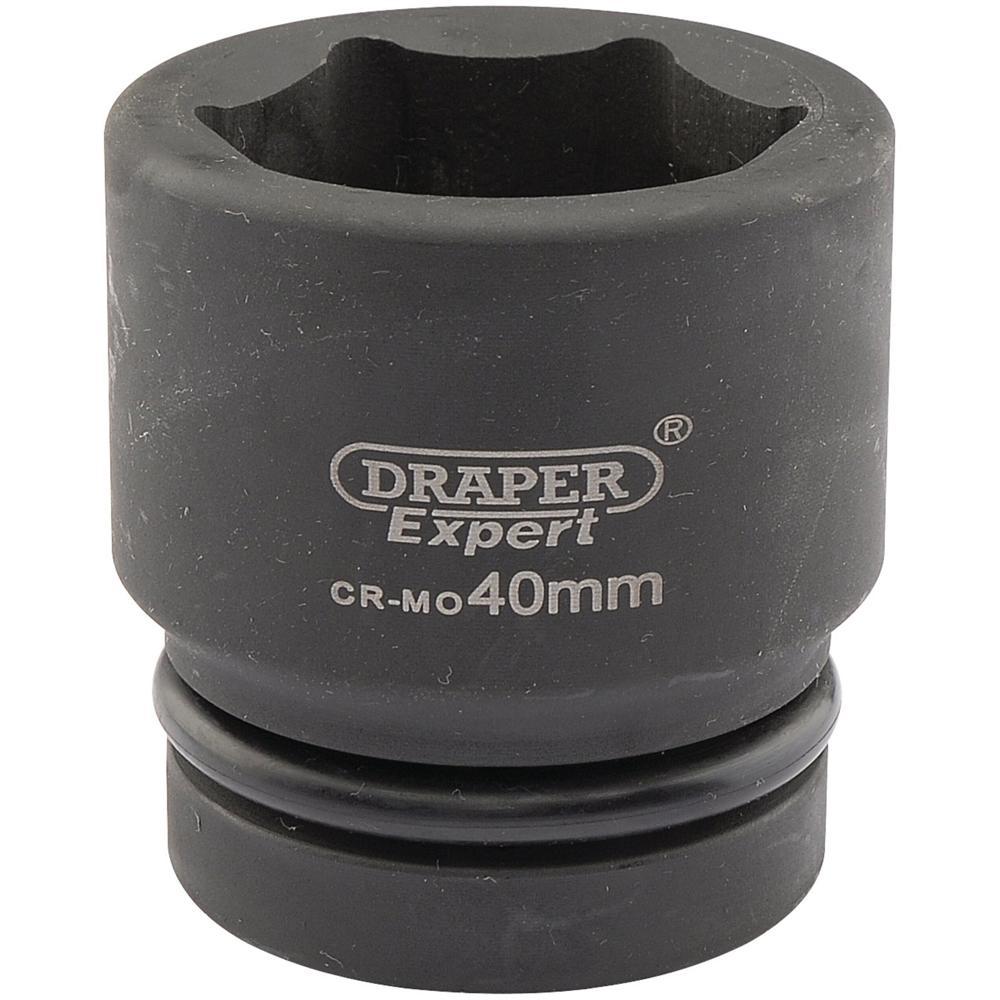 Draper Expert 1" Drive Hexagon Impact Socket Metric 1" 40mm
