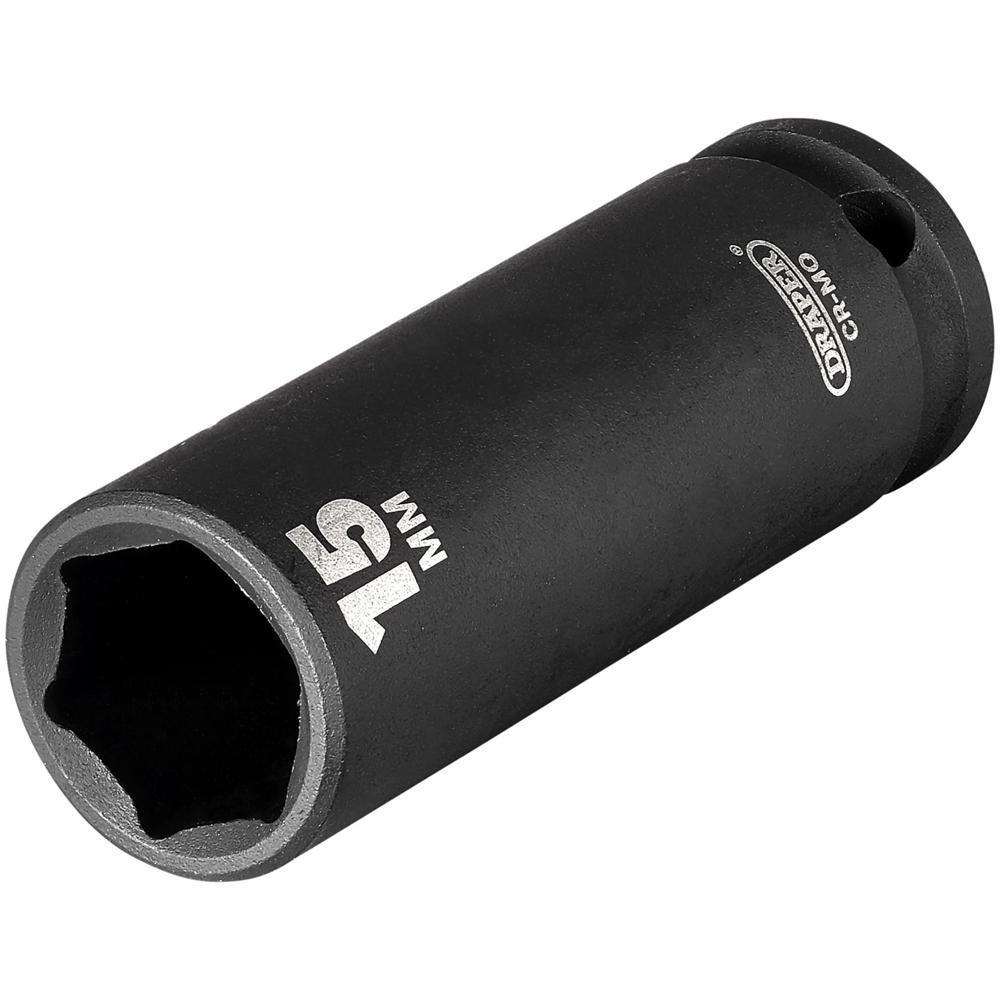 Draper Expert 3/8" Drive Hi Torq Deep Hexagon Impact Socket Metric 3/8" 15mm
