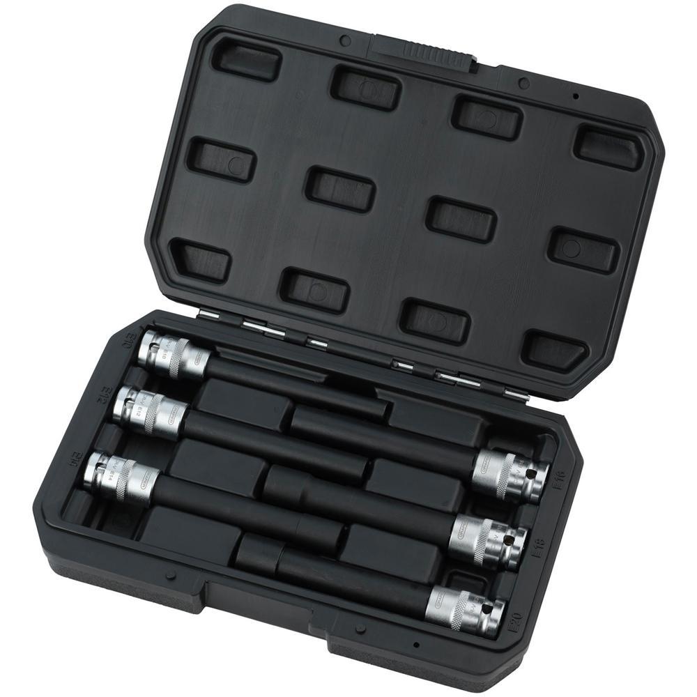Draper 6 Piece 1/2" Drive Extra Long E Type Cylinder Head Socket Set 1/2"