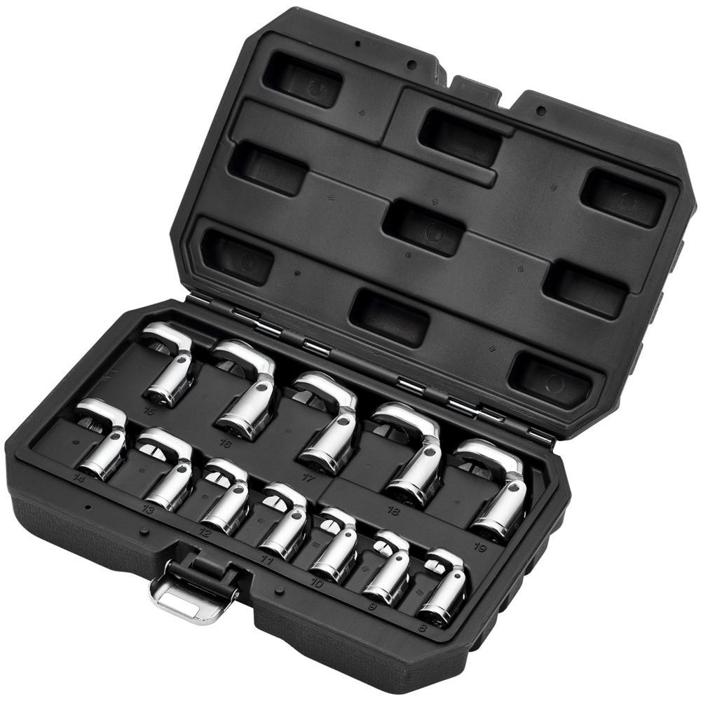 Draper 12 Piece 3/8" Drive Flexible Crowfoot Socket Wrench Set 3/8"