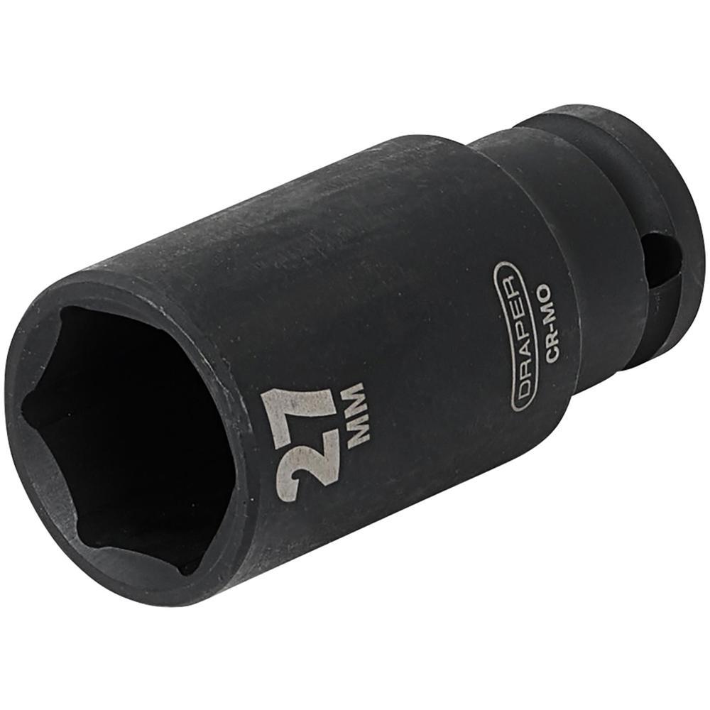 Draper Expert 1/2" Drive Hi Torq Deep Hexagon Impact Socket Metric 1/2" 27mm
