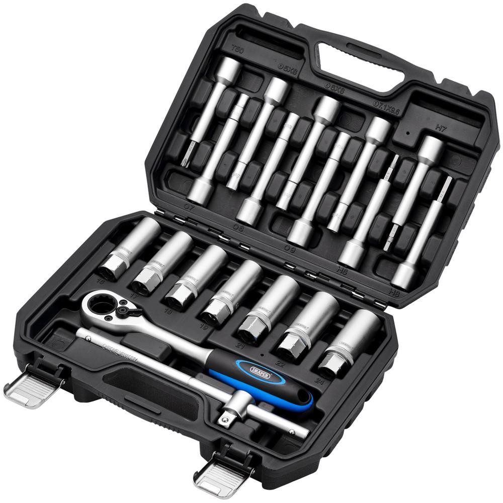 Draper 19 Piece 1/2" Drive Shock Absorber Strut Nut Socket Set 1/2"