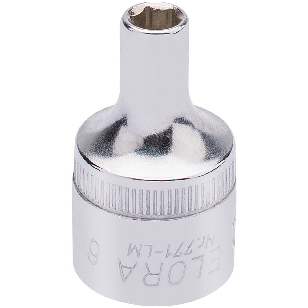 Elora 1/2" Drive Hexagon Socket Metric 1/2" 6mm
