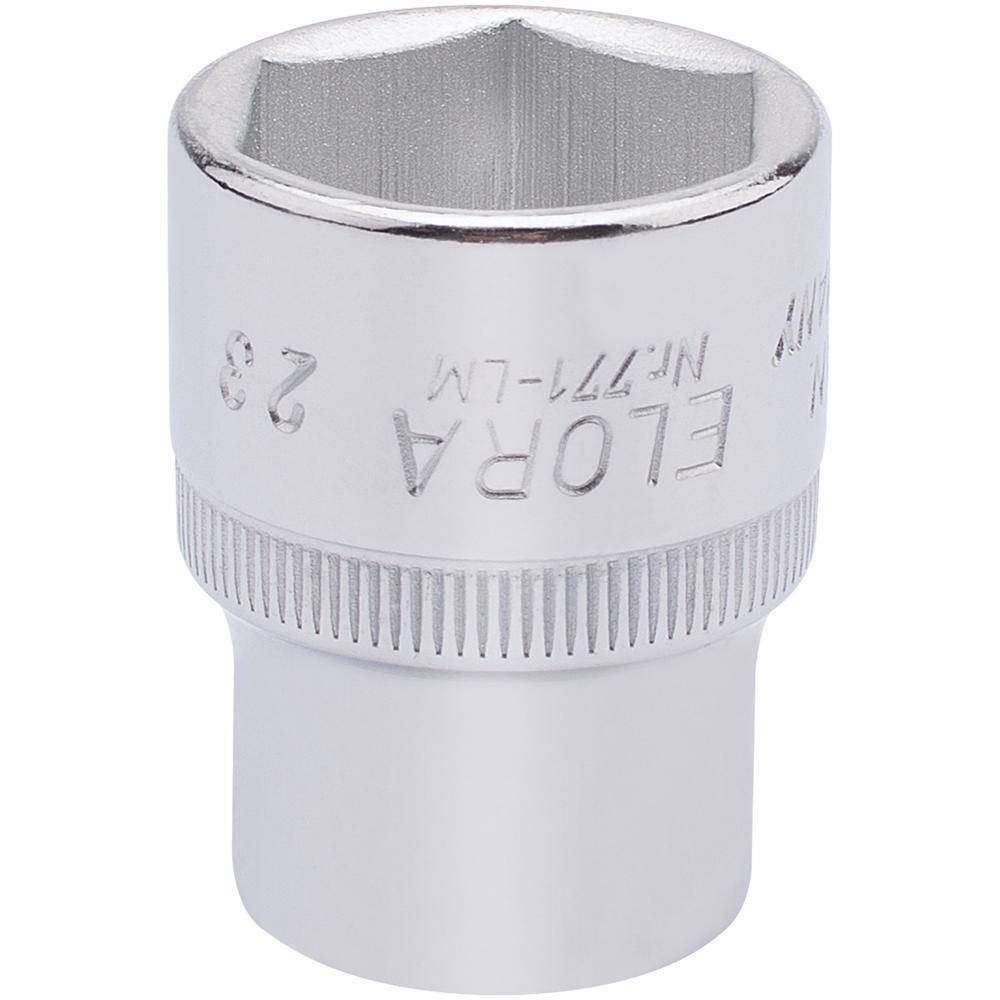 Elora 1/2" Drive Hexagon Socket Metric 1/2" 23mm