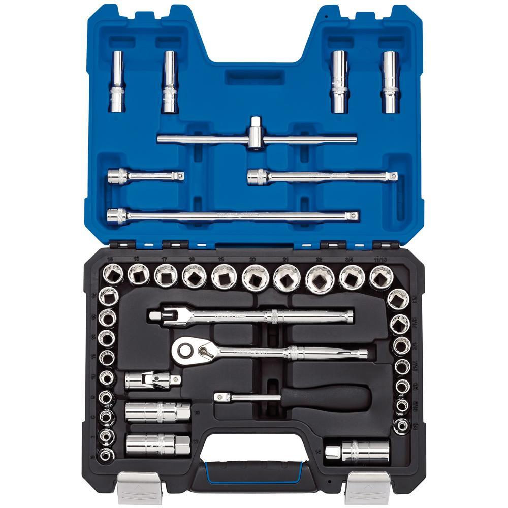 Draper Expert 41 Piece 3/8" Drive Bi Hex Socket Set Metric and Imperial 3/8"