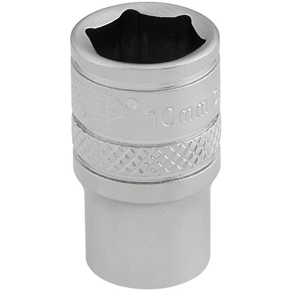Draper 1/4" Drive Satin Finish Hexagon Socket Metric 1/4" 10mm