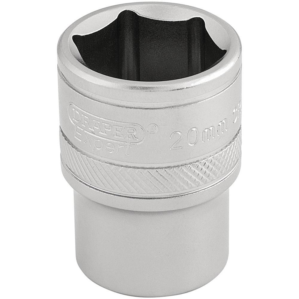 Draper 1/2" Drive Satin Finish Hexagon Socket Metric