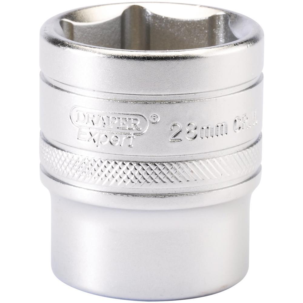 Draper 1/2" Drive Satin Finish Hexagon Socket Metric 1/2" 28mm