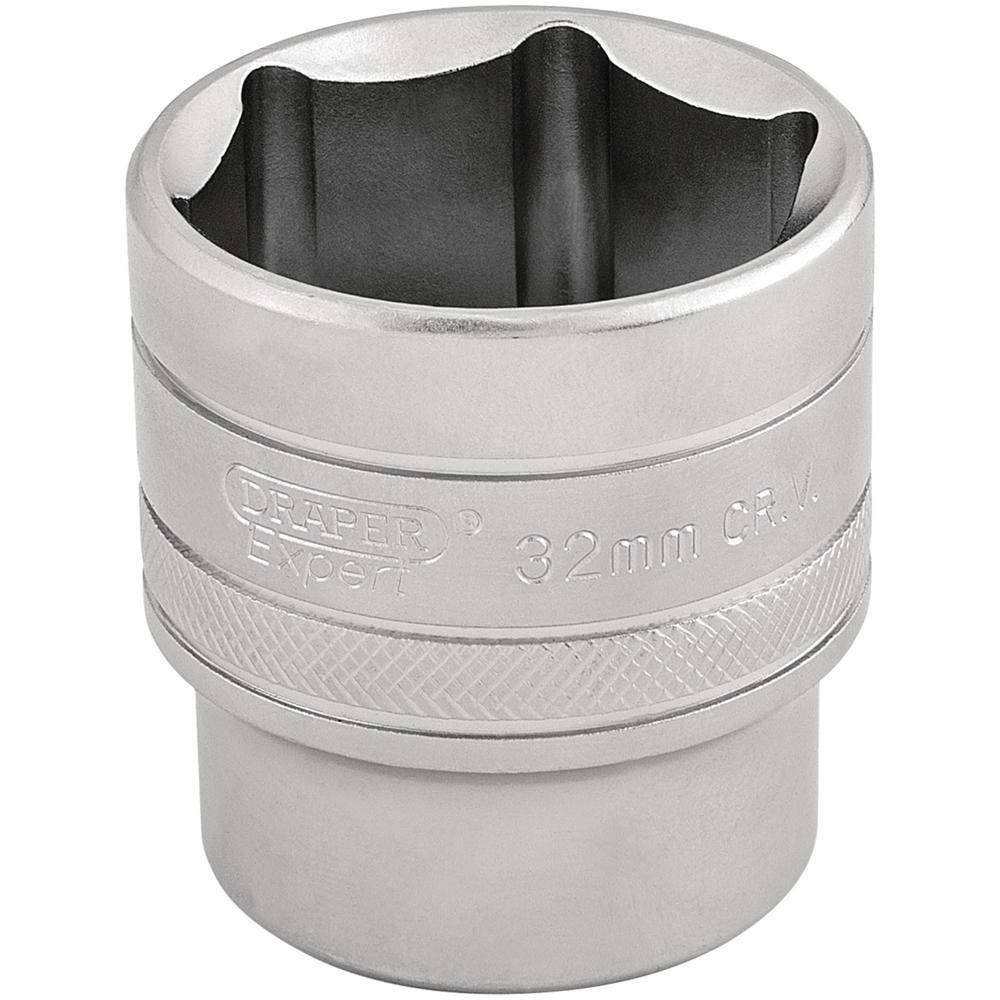 Draper 1/2" Drive Satin Finish Hexagon Socket Metric