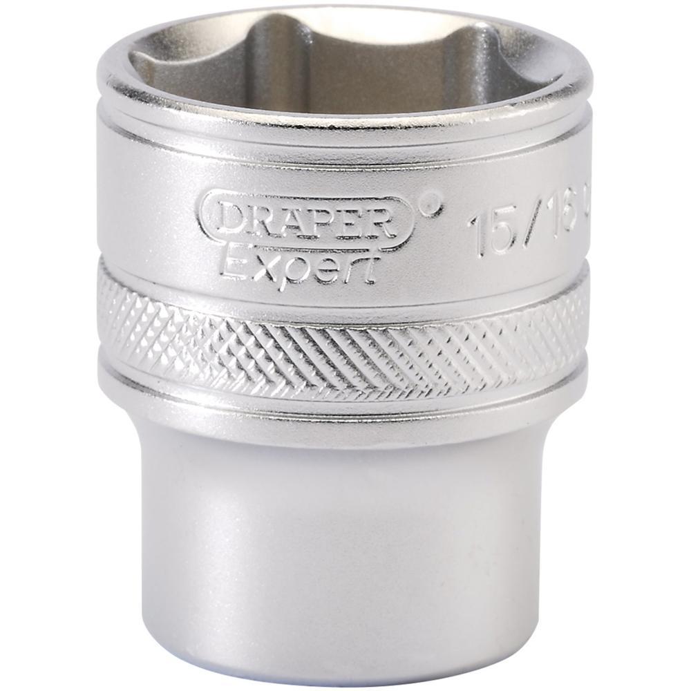 Draper 1/2" Drive Satin Finish Hexagon Socket Imperial