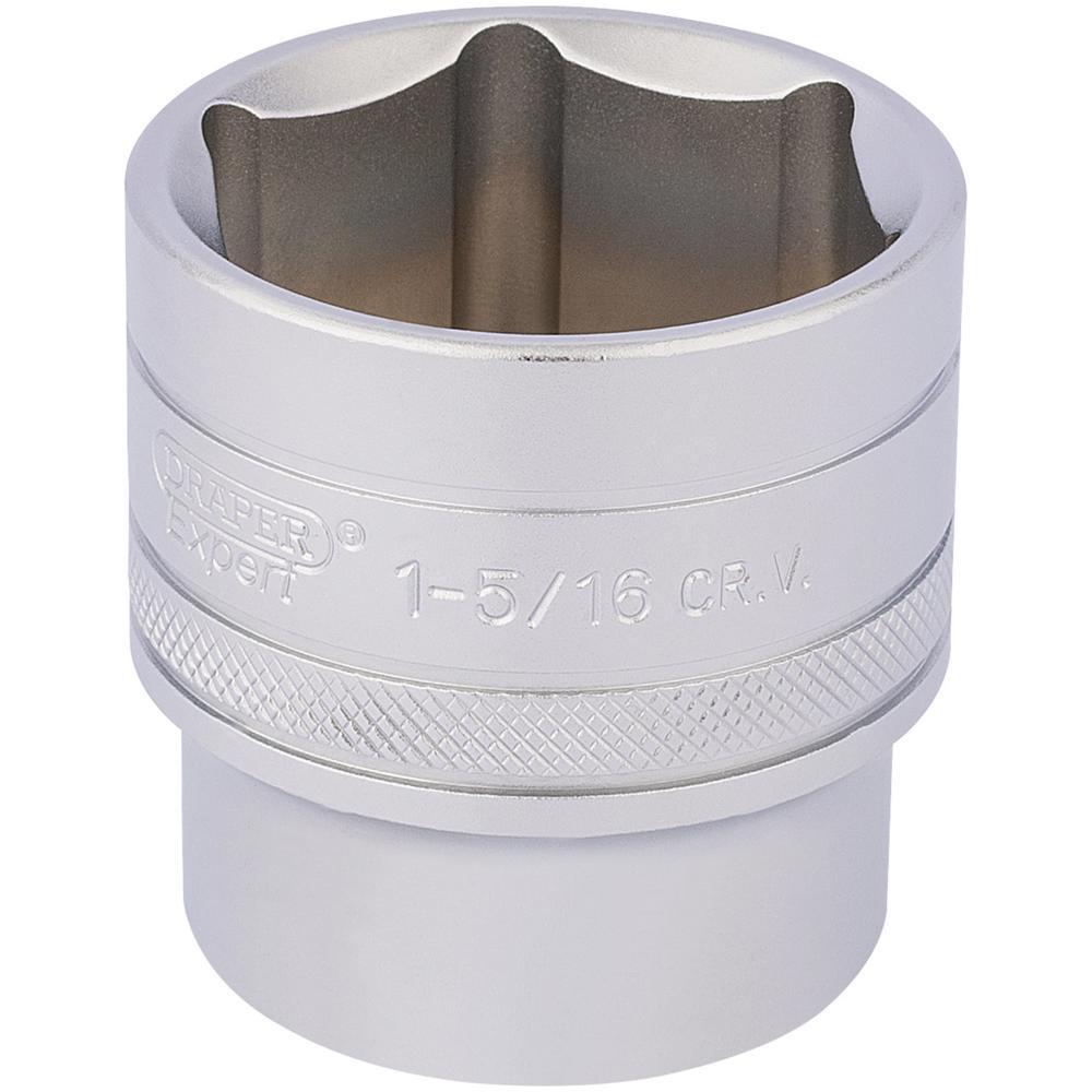 Draper 1/2" Drive Satin Finish Hexagon Socket Imperial 1/2" 1" 5/16"