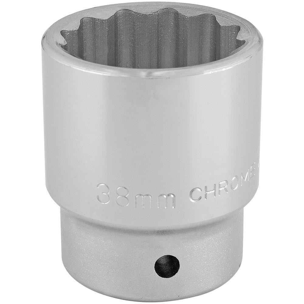 Draper 3/4" Drive Polished Finish Bi Hexagon Socket Metric 3/4" 38mm