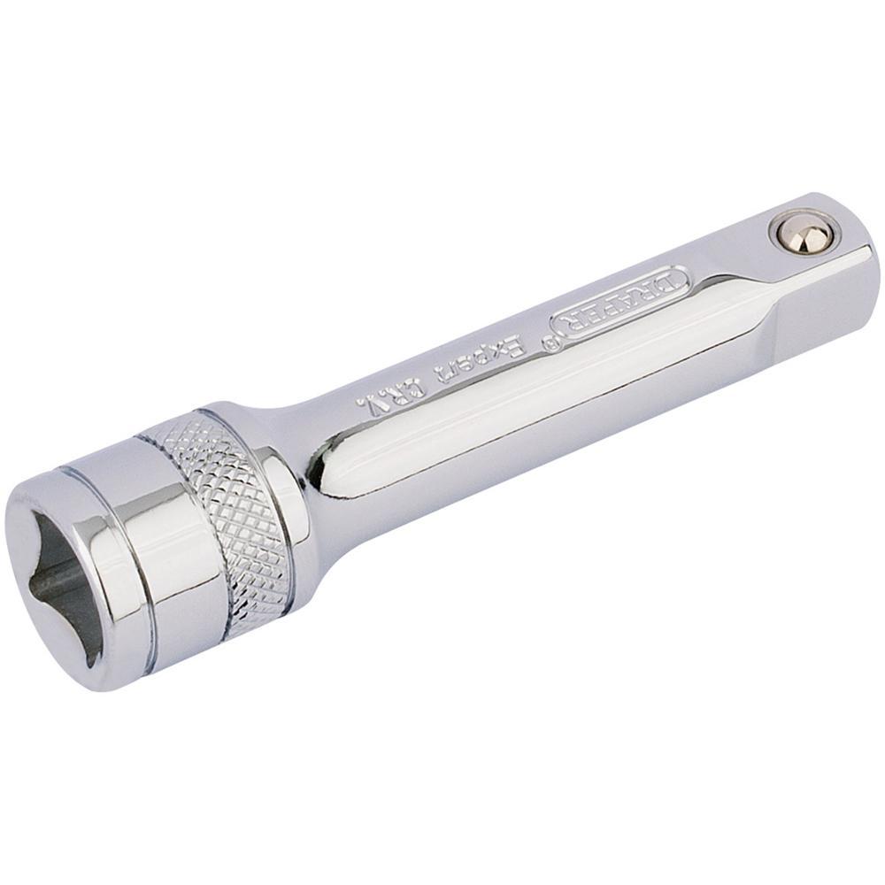 Draper 3/8" Drive Polished Chrome Socket Extension Bar 3/8" 75mm