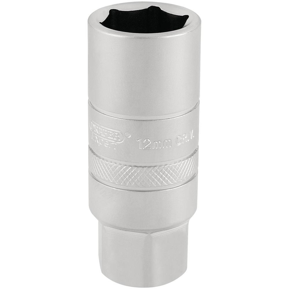 Draper 3/8" Drive Satin Chrome Hexagon Spark Plug Socket