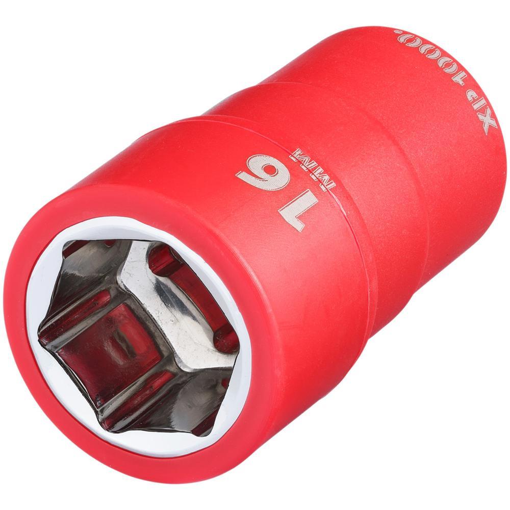 Draper XP1000 3/8" Drive VDE Insulated Hexagon Socket 3/8" 16mm