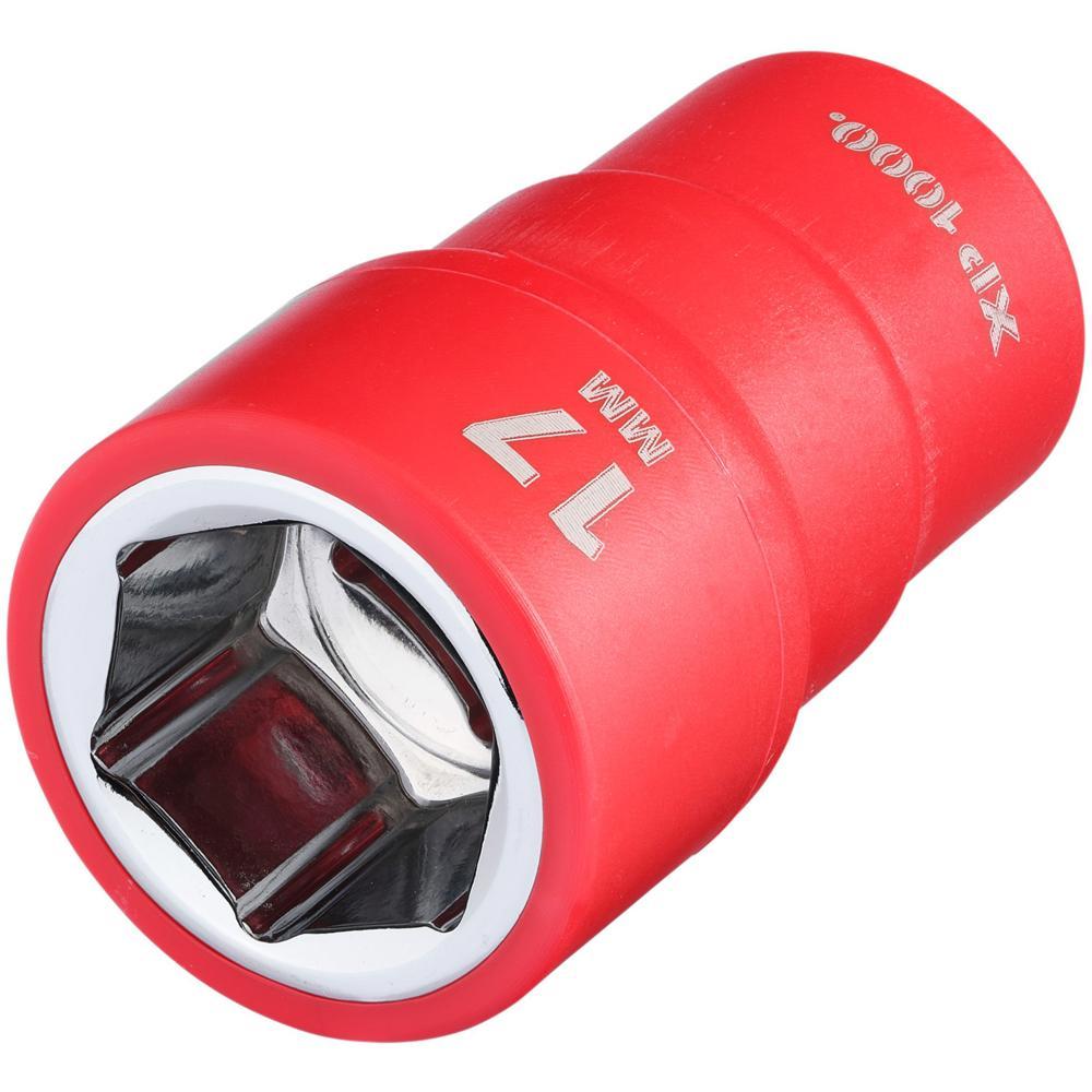 Draper XP1000 3/8" Drive VDE Insulated Hexagon Socket 3/8" 17mm