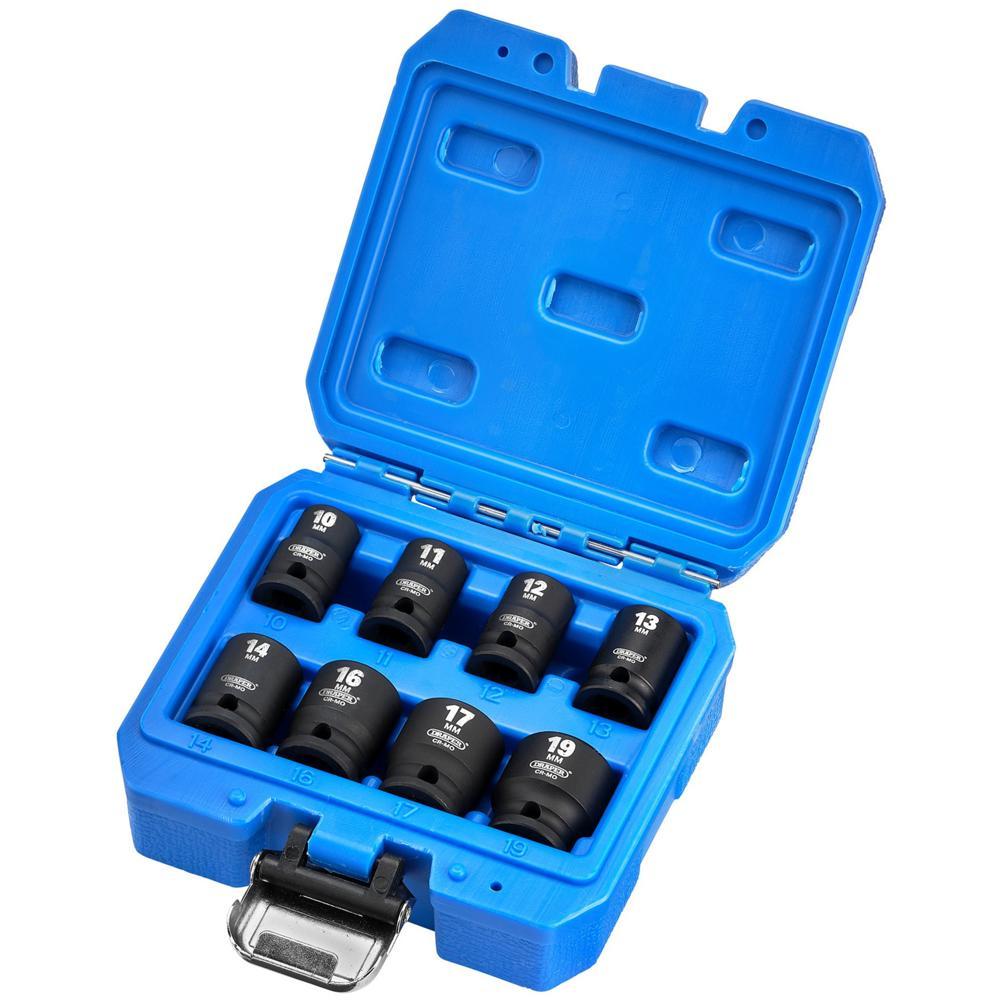Draper Hi Torq 8 Piece 3/8" Drive Hexagon Impact Socket Set