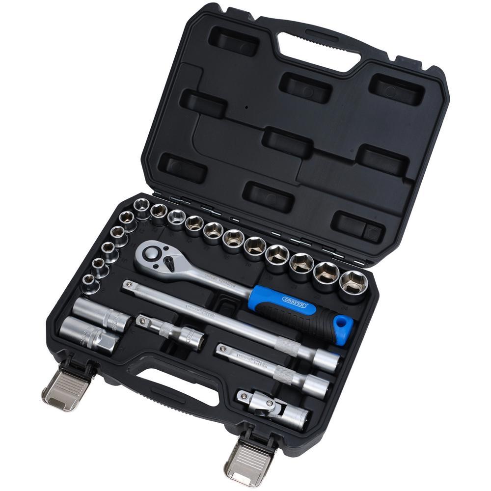 Draper HI TORQ 23 Piece 1/2" Drive Hexagon Socket Set 1/2"