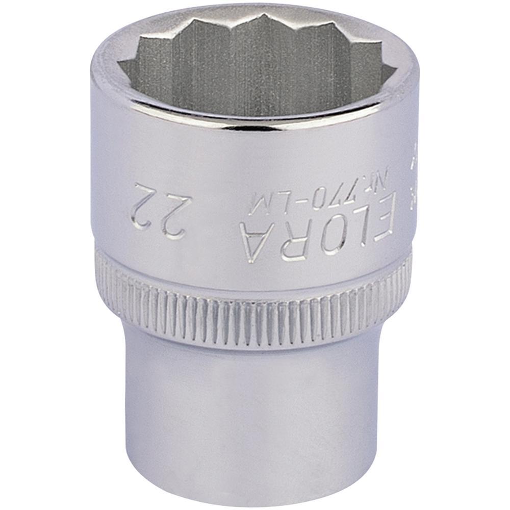 Elora 1/2" Drive Bi Hexagon Socket Metric 1/2" 22mm