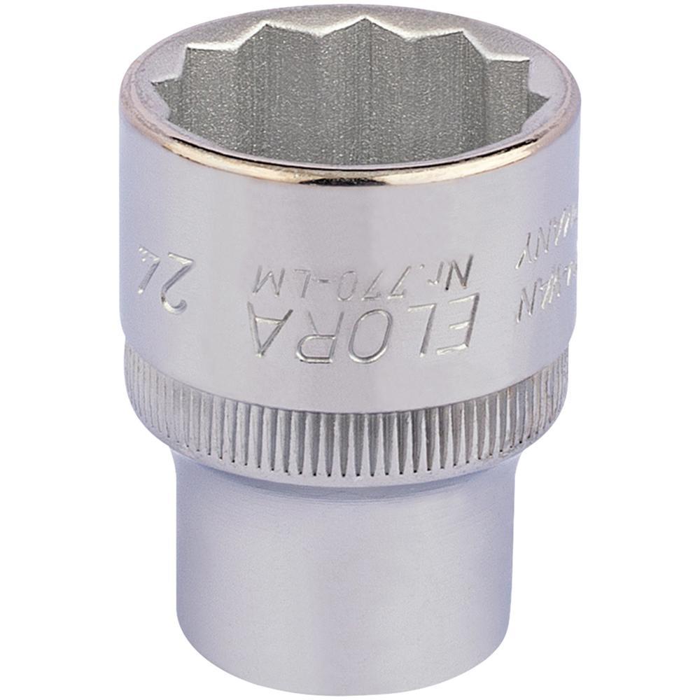 Elora 1/2" Drive Bi Hexagon Socket Metric 1/2" 24mm