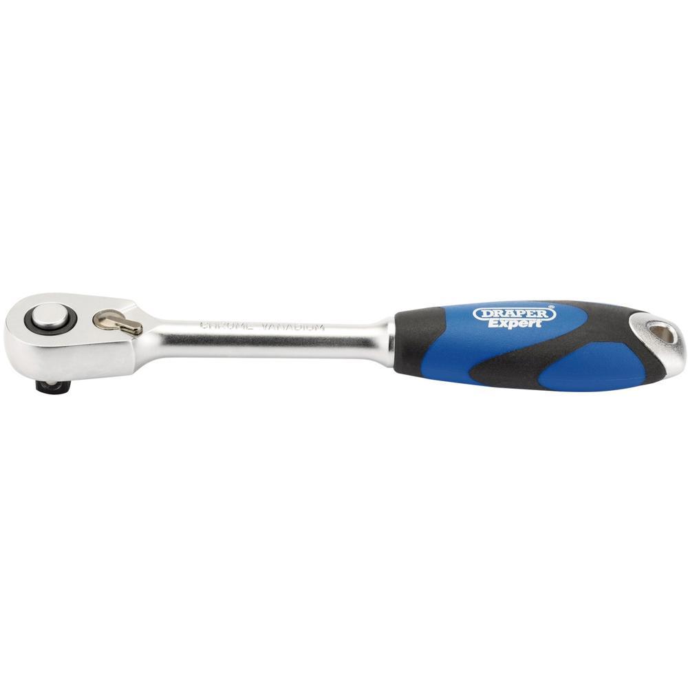 Draper 3/8" Drive 60 Tooth Micro Head Soft Grip Ratchet 3/8"