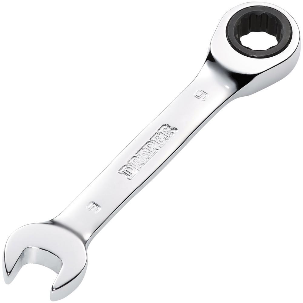 Draper Hi-Torq Stubby Ratchet Combination Spanner 9mm